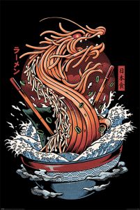 Ilustrata Dragon Ramen - plakat