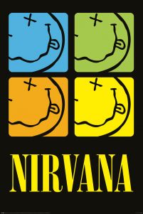 Nirvana Smiley Squares - plakat