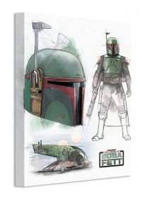 Star Wars The Book of Boba Fett Concept Sketches - obraz na płótnie