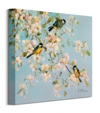 Song Birds and Apple Blossom - obraz na płótnie