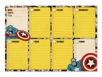 Marvel Captain America - planer tygodniowy A4