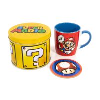 Super Mario Lets A Go Mug Tin Set - zestaw prezentowy