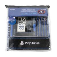 Playstation Pinstripe Dark Bumper - zestaw przyborów szkolnych