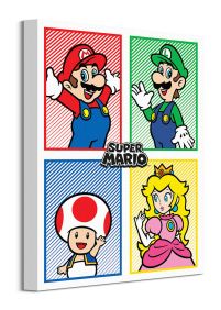 Super Mario 4 Colour - obraz na płótnie