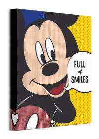 Mickey Mouse Full Of Smiles - obraz na płótnie
