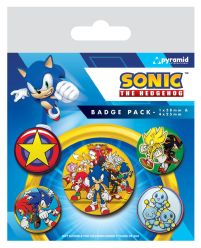 Sonic The Hedgehog Speed Team - przypinki