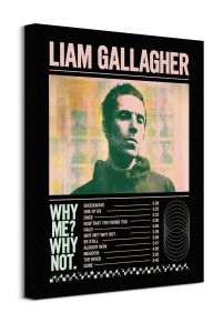 Liam Gallagher Tracklist - obraz na płótnie