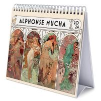 Alphonse Mucha - biurkowy kalendarz 2024