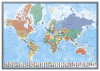 Mapa Świata - podkładka na biurko