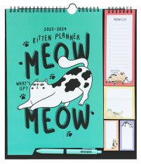 Kitten Meow Meow - planer ścienny 2023/2024