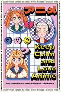 Keep Calm And Love Anime - plakat
