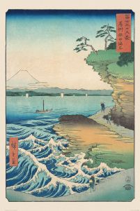 Hiroshige Seashore At Hoda - plakat