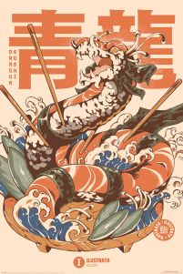 Ilustrata Dragon Sushi - plakat