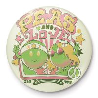 Ilustrata Peas And Love - przypinka