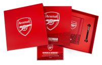Arsenal FC - grający zestaw na prezent długopis, kalendarz, pamiętnik 2024