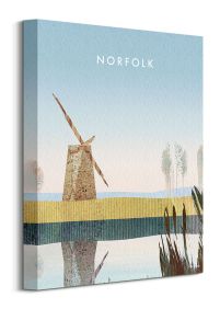 Norfolk Broads, Brograve Mill - obraz na płótnie
