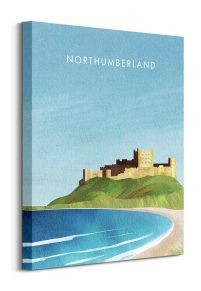 Northumberland, Bamburgh Castle - obraz na płótnie