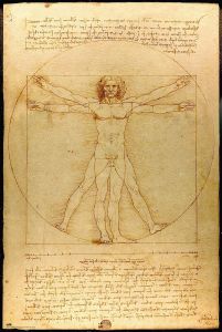 Leonardo da Vinci Człowiek witruwiański - plakat