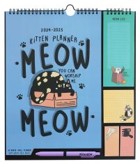 Kitten Meow Meow - planer ścienny 2024/2025