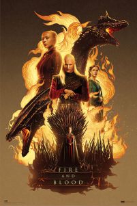 House Of The Dragon Fire And Blood - plakat