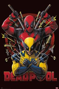 Deadpool and Wolverine Armed - plakat