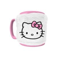 Hello Kitty Pink Bow Face - kubek w futerku