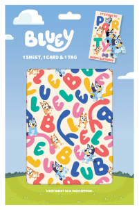 Bluey i Bingo - zestaw do pakowania prezentów