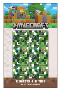 Minecraft - zestaw do pakowania prezentów