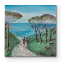 Ścieżka na plażę - obraz na płótnie