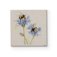 Obraz na płótnie Bees on Cornflowers