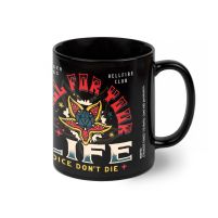 Stranger Things 4 Roll For Your Life - czarny kubek