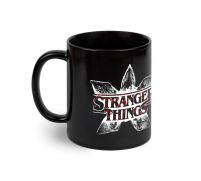 Stranger Things Demogorgon Logo - czarny kubek
