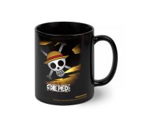 One Piece Straw Hat Logo - czarny kubek