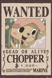 One Piece Wanted Chopper - plakat