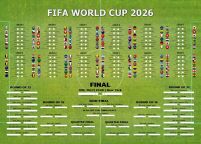 Tabela Mistrzostw Świata w Piłce Nożnej 2026 World Cup - plakat w wersji angielskiej