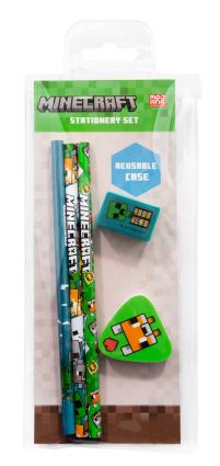 Minecraft Chibi Fox - przybory szkolne