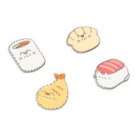 Pusheen Sushi Roll - zestaw 4 przypinek