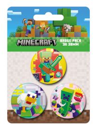 Minecraft Characters - przypinki