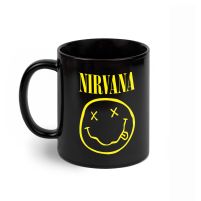 Nirvana Smiley - czarny kubek