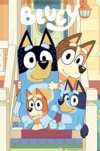Bluey Line Up - plakat