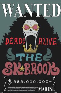 One Piece Wanted Brook - plakat