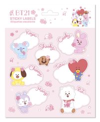 BT21 - naklejki na zeszyt
