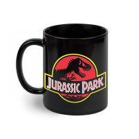 Jurassic Park Logo - czarny kubek