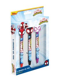 Spidey and His Amazing Friends Glow - 3 długopisy zmazywalne