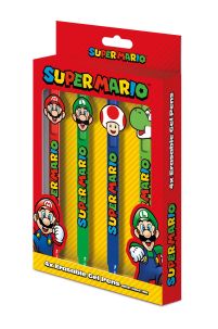 Super Mario Characters - 4 długopisy zmazywalne