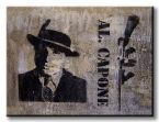 Dekoracja ścienna przedstawiająca podobiznę Ala Capone