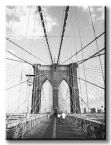obraz na płótnie z filarem i siecią lin brooklyn bridge
