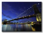 obraz z Brooklyn Bridge w nocy