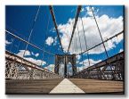 canvas ze zdjęciem Brooklyn Bridge na tle nieba