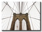 canvas przedstawiający filar i sieć lin Brooklyn Bridge